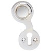 Merriway® BH01810 Victorian Covered Keyhole Escutcheon - Chrome Plated