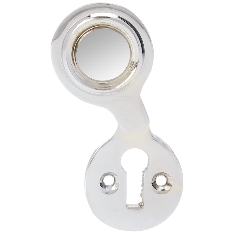 Merriway® BH01810 Victorian Covered Keyhole Escutcheon - Chrome Plated