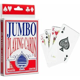 ORCHIDS Jumbo Large Playing Cards Deck for 52 Game, Family Party, Poker Nights, Indoor, Outdoor, Garden, BBQ and Xmas- Plastic Coated Giant Card