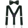 DonDon Boys' Braces Bow Tie Set Elastic and Adjustable Length