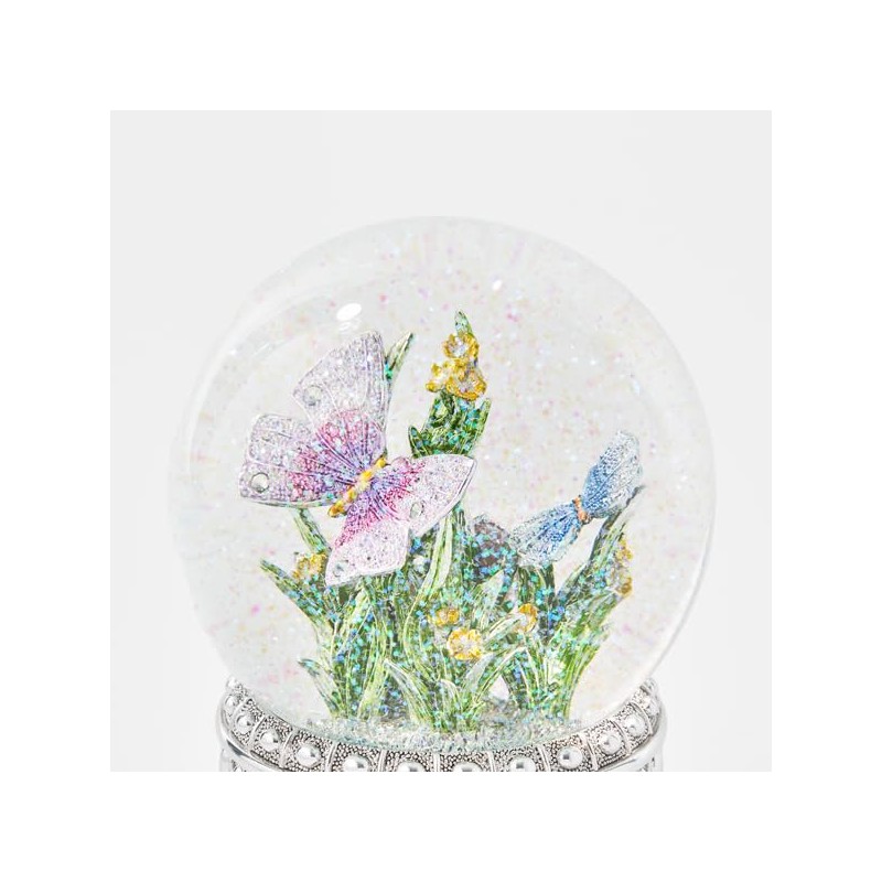 THINGS REMEMBERED Jeweled Butterfly Musical Snow Globe (Free Customization), Plays