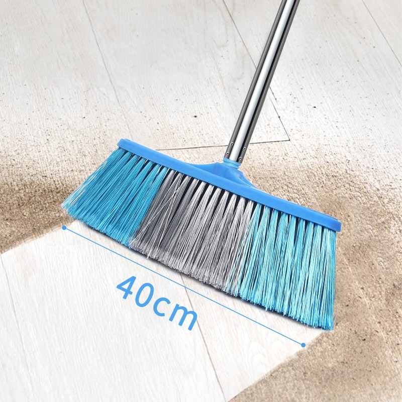 LandHope Heavy Duty Broom, 15.75in Wide Push Broom, 45.67in Long