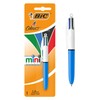 BIC 4 Colours Mini Ballpoint Pen 1 Pack, Classic