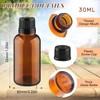 Wresty 20 Pack Amber Glass Bottles Essential Oil Bottles Refillable