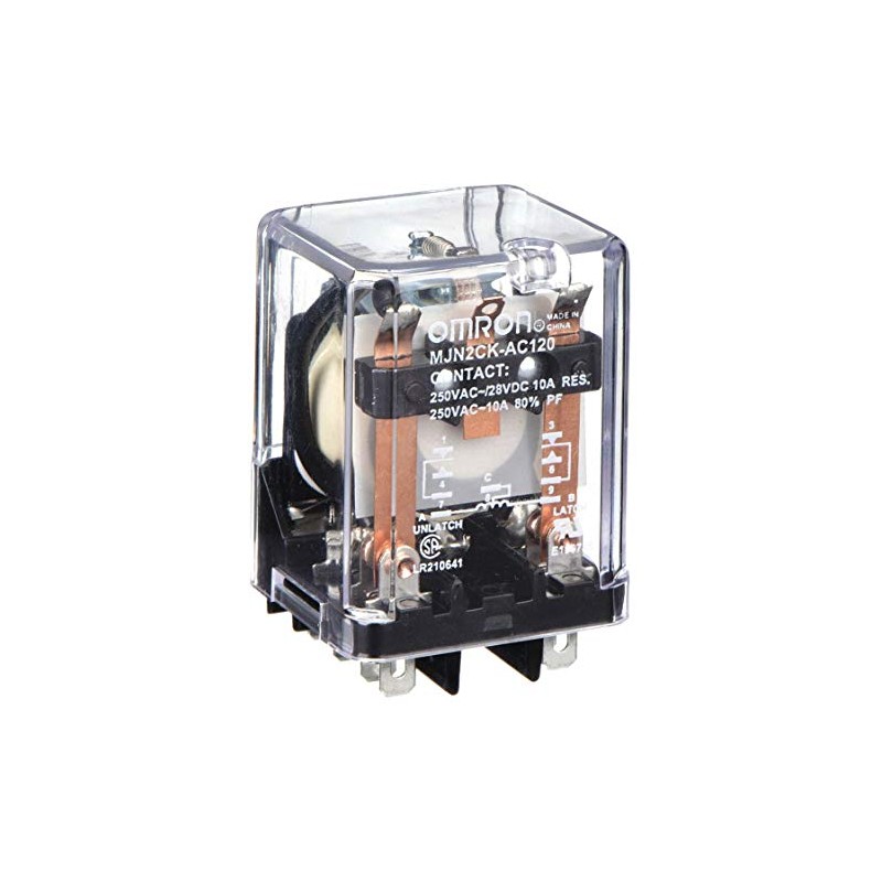 Latching Relay, 9 Pins, Square, 120VAC