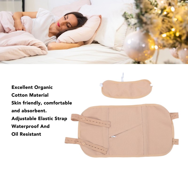 Castor Oil Pack Wrap Kit Reusable Adjustable Organic Cotton Castor