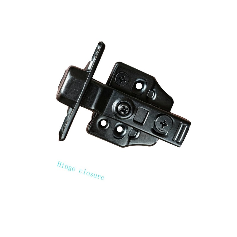 2 Pack Half Cover Hinge Gun Black, Suitable for Frameless