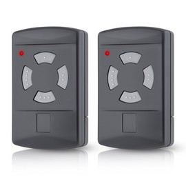 pepape Set of 2 Garage Door Hand Transmitter for Hormann HSM4-40, HSE2-40, HS4-40, Compatible with Hormann 40.685 MHz Grey Button Garage Remote Control Handset