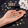 Boutigem 48Pcs Star Heart Shape Rhinestone Charms Crystal Glass Love