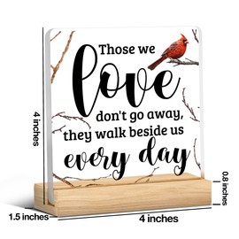 Sympathy Gift Memorial Acrylic Plaque Sign Present for Loss of Loved One Remembrance Bereavement Condolence Sign Loss of Father Mother Son Brother Decor Desk Decor