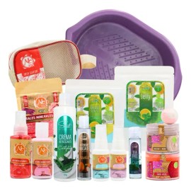 Mc Spa Kit Tina Relax 14 pzs Exfoliante y Sales Aroma Fresa Silvestre