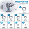 Stainless Steel Washers Assortment Set 9 Sizes - 684 Pieces,
