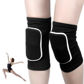 DONQTWAY 1 Pair of Knee Pads, Dance, Knee Pads, Volleyball, Elastic Knee Pads for Dance Sports, Thickening Sponge, Non-Slip Knee Pads, Knee Pads for Dance, Cleaning, Sports, Yoga