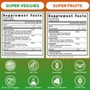 Fruits and Veggies Supplement Powerfull Blend of 39 Whole Fruits