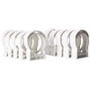 SnapnStrut 101-115HSPP White 10pack White Surface Mount Polypropylene Pipe Hanger,