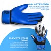 SPORIA Youth Goalie Gloves (Fluo Blue, 5)