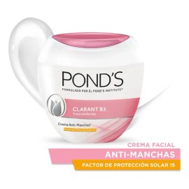 Pond's Crema Facial Clarant B3 Antimanchas con Protección Solar, 200g