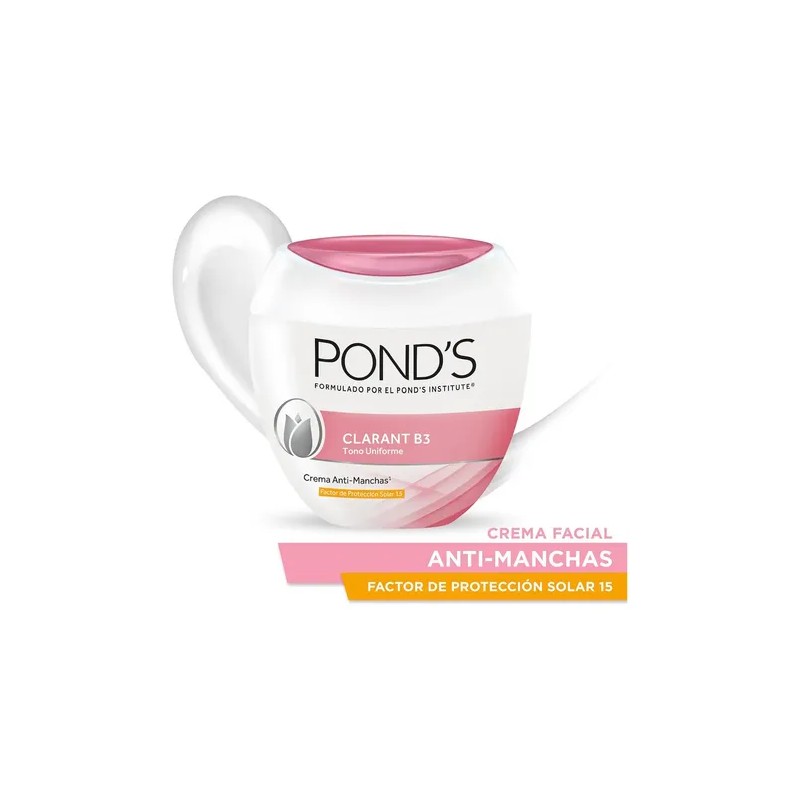 Pond's Crema Facial Clarant B3 Antimanchas con Protección Solar, 200g