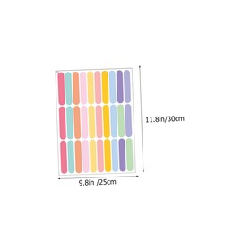 SEWACC 8 Sheets Confetti Strip Wall Decal Stickers Mini Sprinkles Wall Decal Diy Decorative Removable Wall Decal for Home