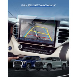 LANTU 2PCS Matte Screen Protector for 2022 2023 2024 2025 Toyota Tundra& 2023 2024 2025 Toyota Sequoia Accessories Navigation Touchscreen Protector Film Tempered Glass HD Clear Anti-Glare 14''