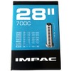 Impac Unisex Adult 700C MTB Bike Inner Tube - Black,