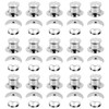 Metal Locking Pin Backs, 30 Pcs Keepers Locking Clasp for