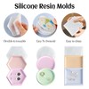 RESIN GO Resin Coaster Molds for Epoxy Resin, Round Square