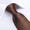 DiBanGu Mens Silk Necktie Solid Color Tie and Pocket Square