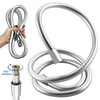 TRIPHIL Kink-free Silicone Shower Hose, 79" Extra Long Flexible Handheld