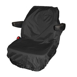 Town & Country Covers | Universal Tractor Seat Cover, Plant Hire Seat Cover, Standard & Large Size, Heavy Duty, Fast & Easy to Fit, Waterproof, Armrest & Headrest Slots (Black, Large)
