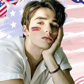 Cross Cuff Bangle Bracelets for Men : Engraved Bible Verse American Flag Cross Bracelet Men's Faith Christian Jewelry Gifts for Men Son Dad Brother Husband Prayer,Always Remember You are Braver