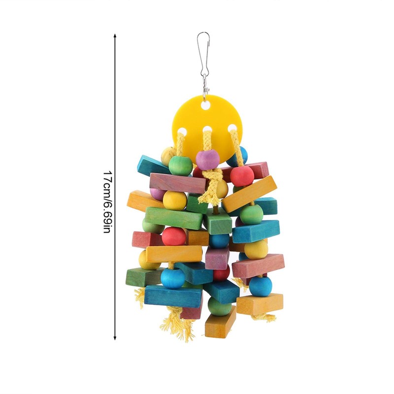 PLLO Juguete para Loros, Divertido Juguete para Masticar pájaros, 17