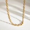 Unbranded Statement Necklace Chunky Gold Paperclip Chain Necklace Waterproof 18k