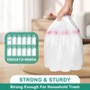 220 Count-4 Gallon Trash Bag, White Trash Bags, Bathroom Trash