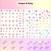 15 Sheets of Nail Stickers for Kids - 735 Cute