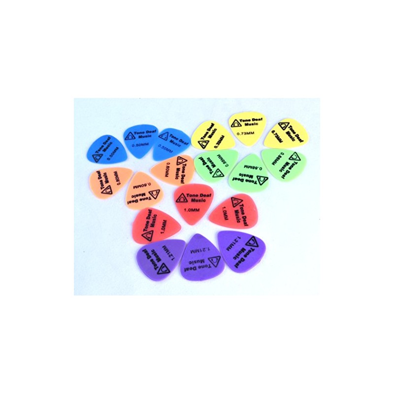 Tone Deaf Music Soft Nylon Guitar Plectrums (pack of 18