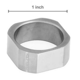 DYRBERG/KERN of DENMARK! Ring Made of Shiny Silver Finish Stainless Steel