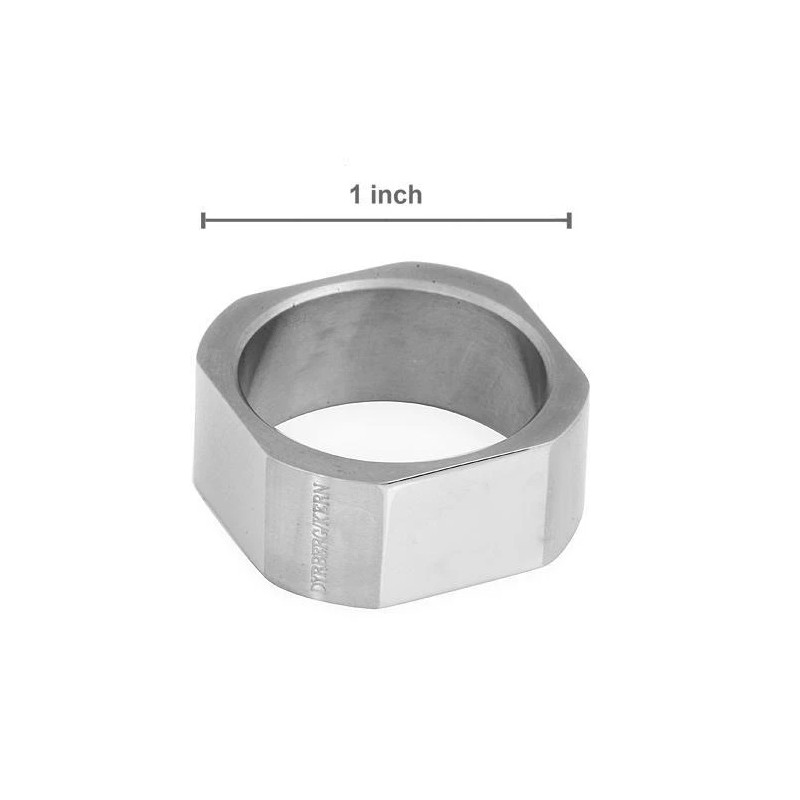 DYRBERG/KERN of DENMARK! Ring Made of Shiny Silver Finish Stainless