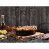 GOURMEX Small 7lb Black Oval Ceramic Enamel Coated Roasting Pan