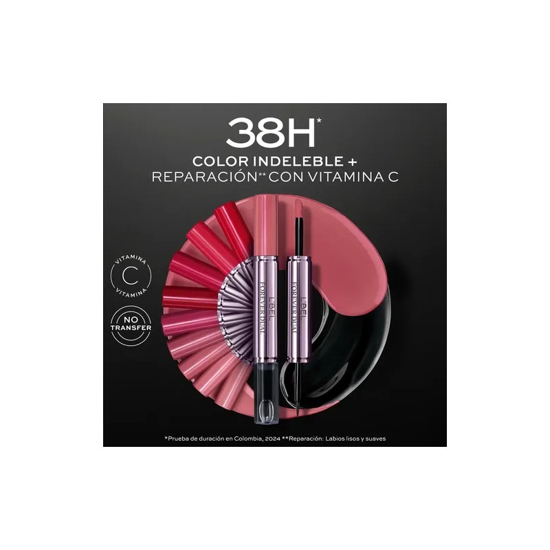 Labial Lbel Forever Dual Indeleble Satinado Lbel