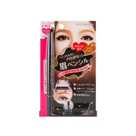 KISS ME [US Seller] ISEHAN KISS ME Heavy Rotation Powder Eyebrow Pencil #01 Light Brown