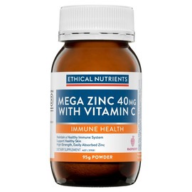 Ethical Nutrients Mega Zinc Powder 40mg (Raspberry) 95g