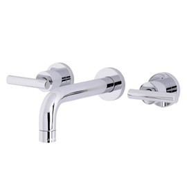Kingston Brass KS8121CML Manhattan 2-Handle 8 in. Wall Mount Bathroom Faucet, Polished Chrome