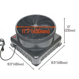 INTSUPERMAI Air Blower Inflatable Air Blower Fan Inflatable Tube Man 1HP Blower Fan with Diam 17.7inch Max 20ft for Dancing Tube Man Sky Dancers 110V 1HP Inflatable Air Blower Dancing