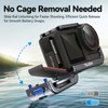 TELESIN Ultra-Light Aluminum Camera Cage Compatible with DJI Action 5