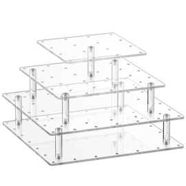 Clear Cake Pop Stand Lollipop Stand Display Cake Pop Holder Tower Acrylic 56 Hole 3 Tiered Candy Tree Holder Popcake Stands for Party Decorating Wedding Events Supplies