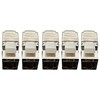 Micro Connectors, CAT6 Shielded Keystone Jack Tool-Less Silver (5-Pack) (FRT-866ST-5)