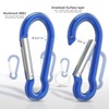 sprookber Aluminum Carabiner, Caribeener Clips, Spring Snap Hook for Keychain