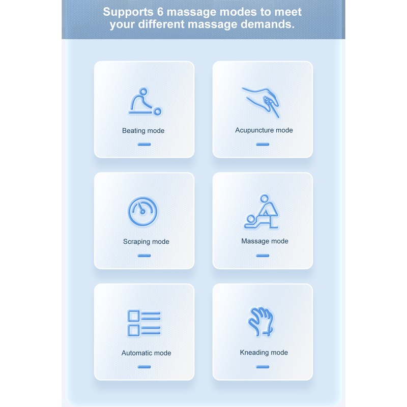 Cervical Spine Massager Strength Adjustment USB Rechargeable Intelligent Pulse Heating