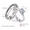 Anillo Pareja Ajustable,Anillo De Compromiso Para Pareja Plata 925+ Caja